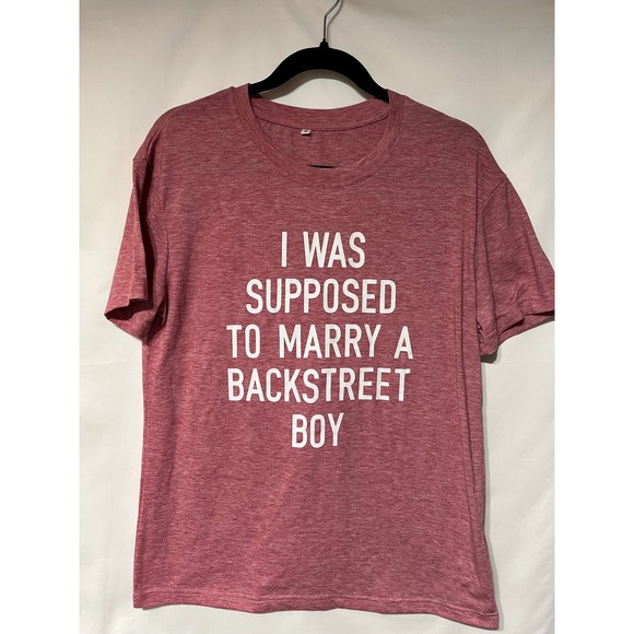 Womens I Was Supposed To Marry a Backstreet Boy T-Shirt Medium - Picture 1 of 3